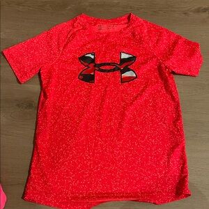 Under Armour Kids Speckled Red Tee